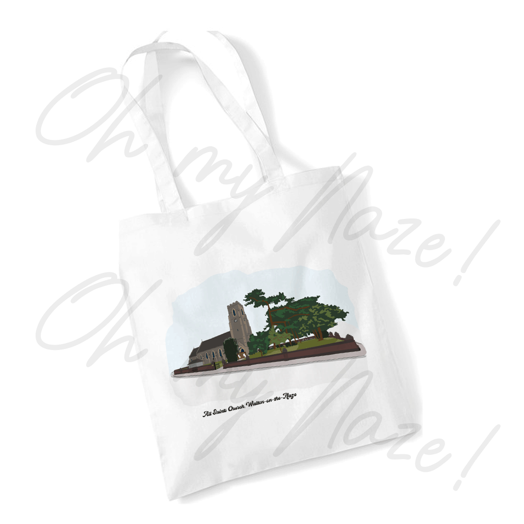 All Saints Church tote bag