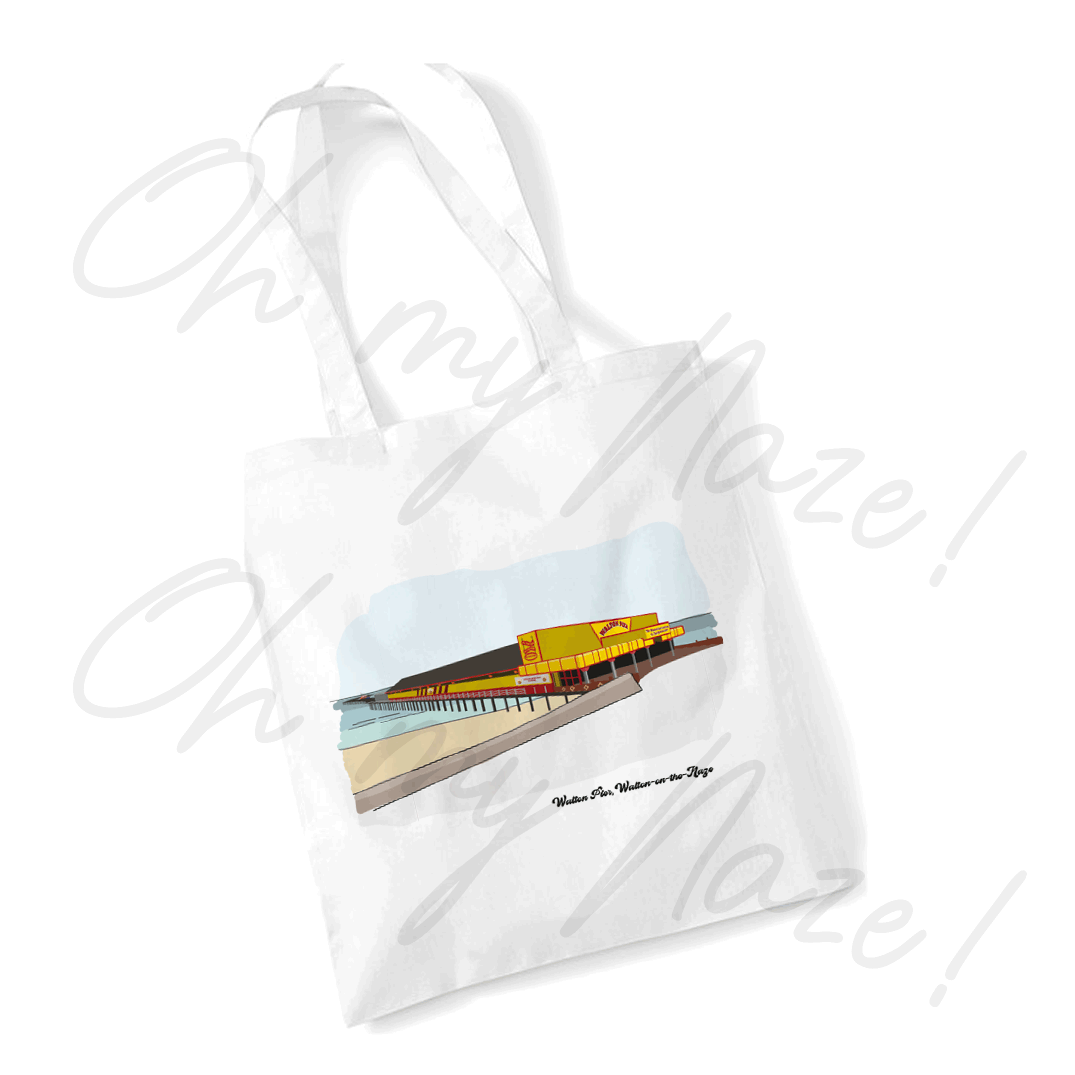 Walton Pier tote bag