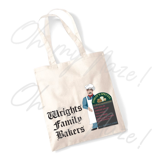 Wrights Bakers tote bag