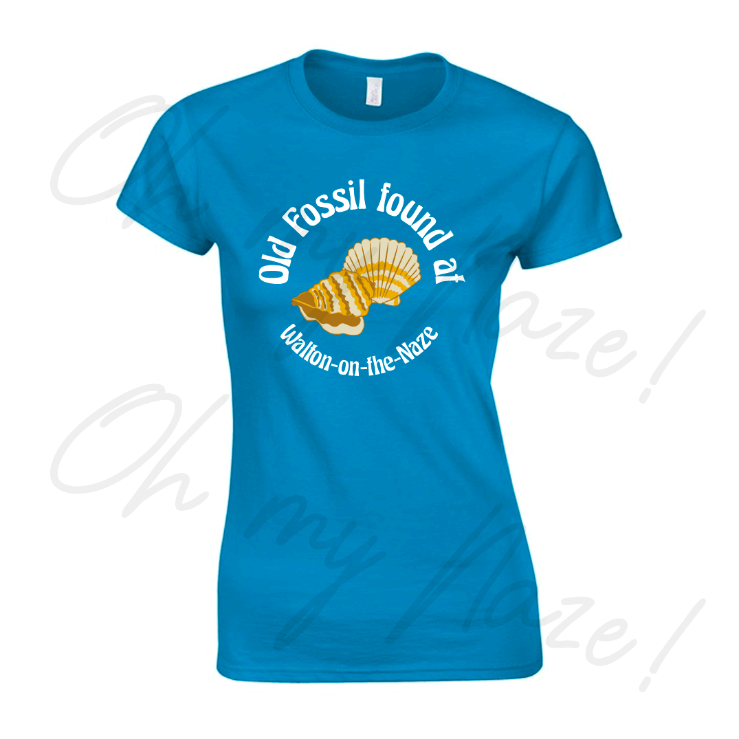 Old Fossil Design 2 - Blue - Ladies