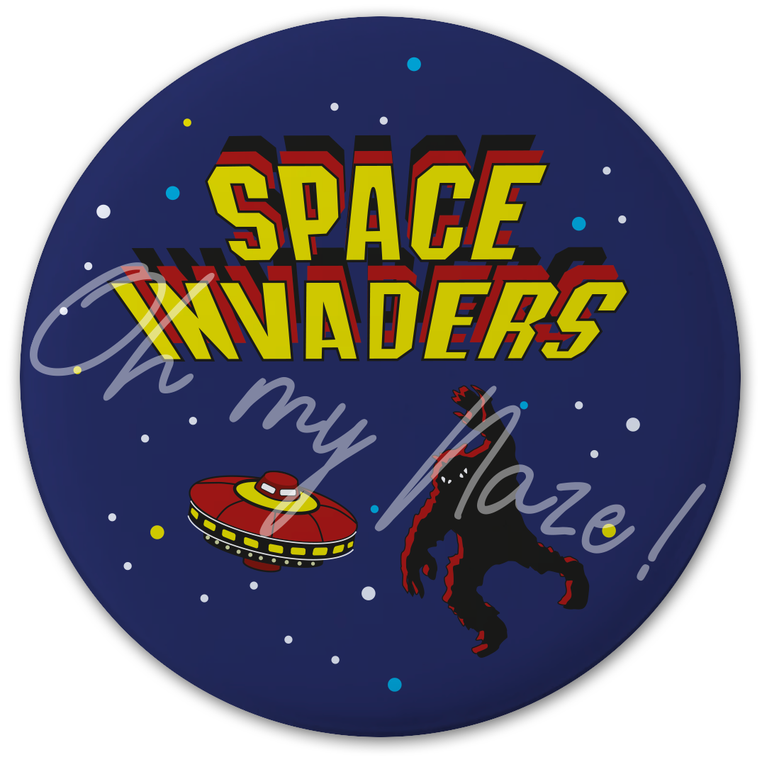 Space Invaders badge