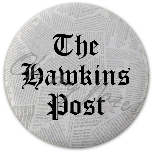 The Hawkins Post badge (Hawkins Collection)