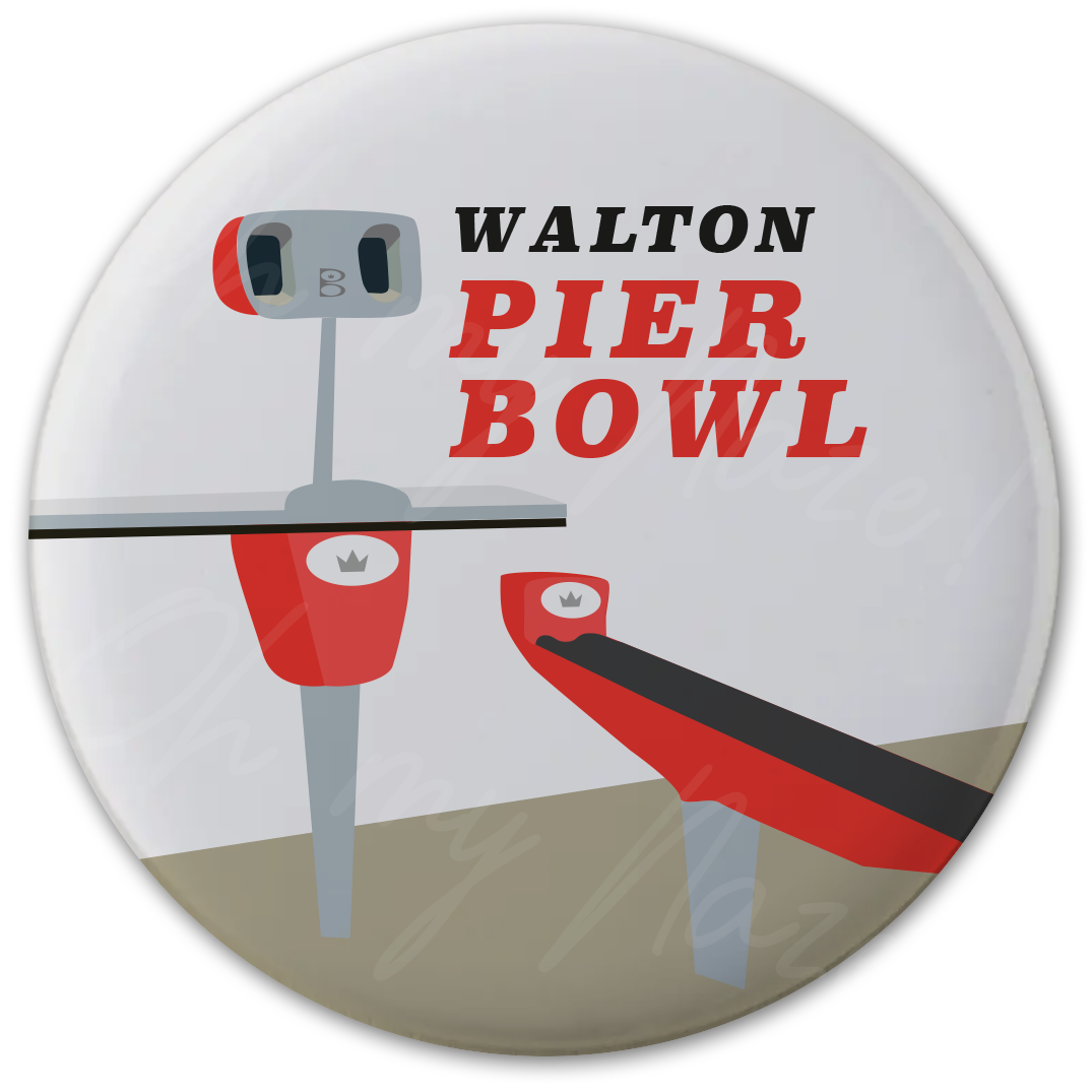 Walton Pier Bowl #2 pocket mirror