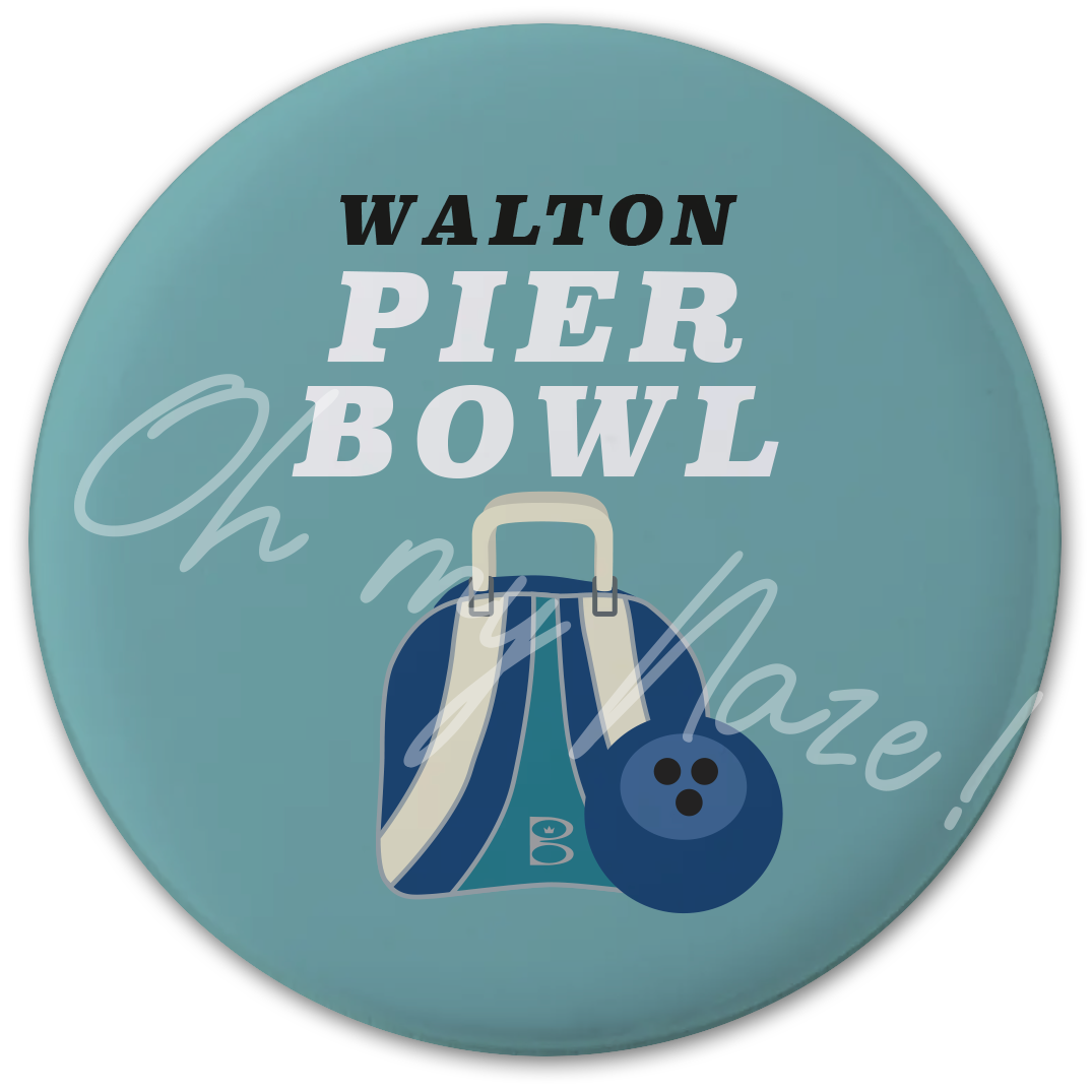 Walton Pier Bowl #3 pocket mirror