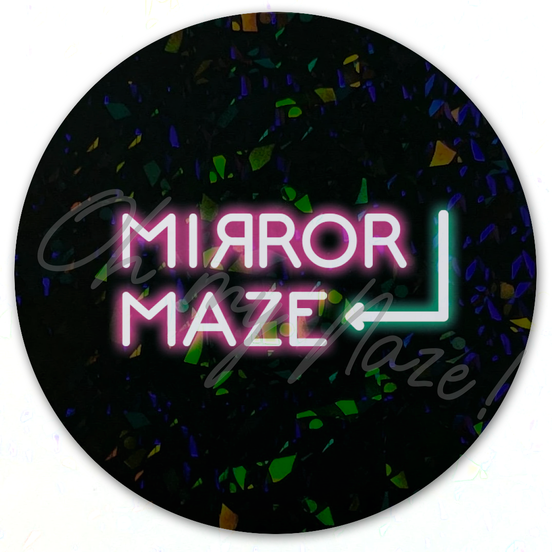 Mirror Maze fridge magnet