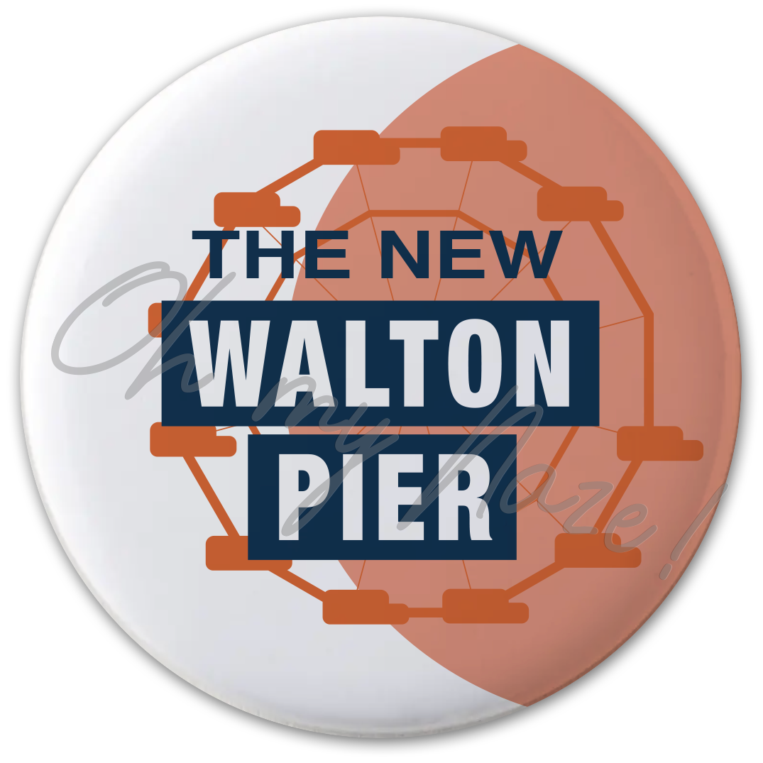 New Walton Pier pocket mirror