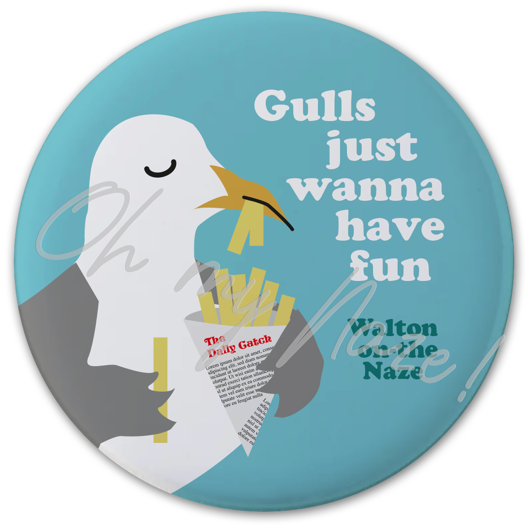 Gulls Just Wanna Have Fun badge