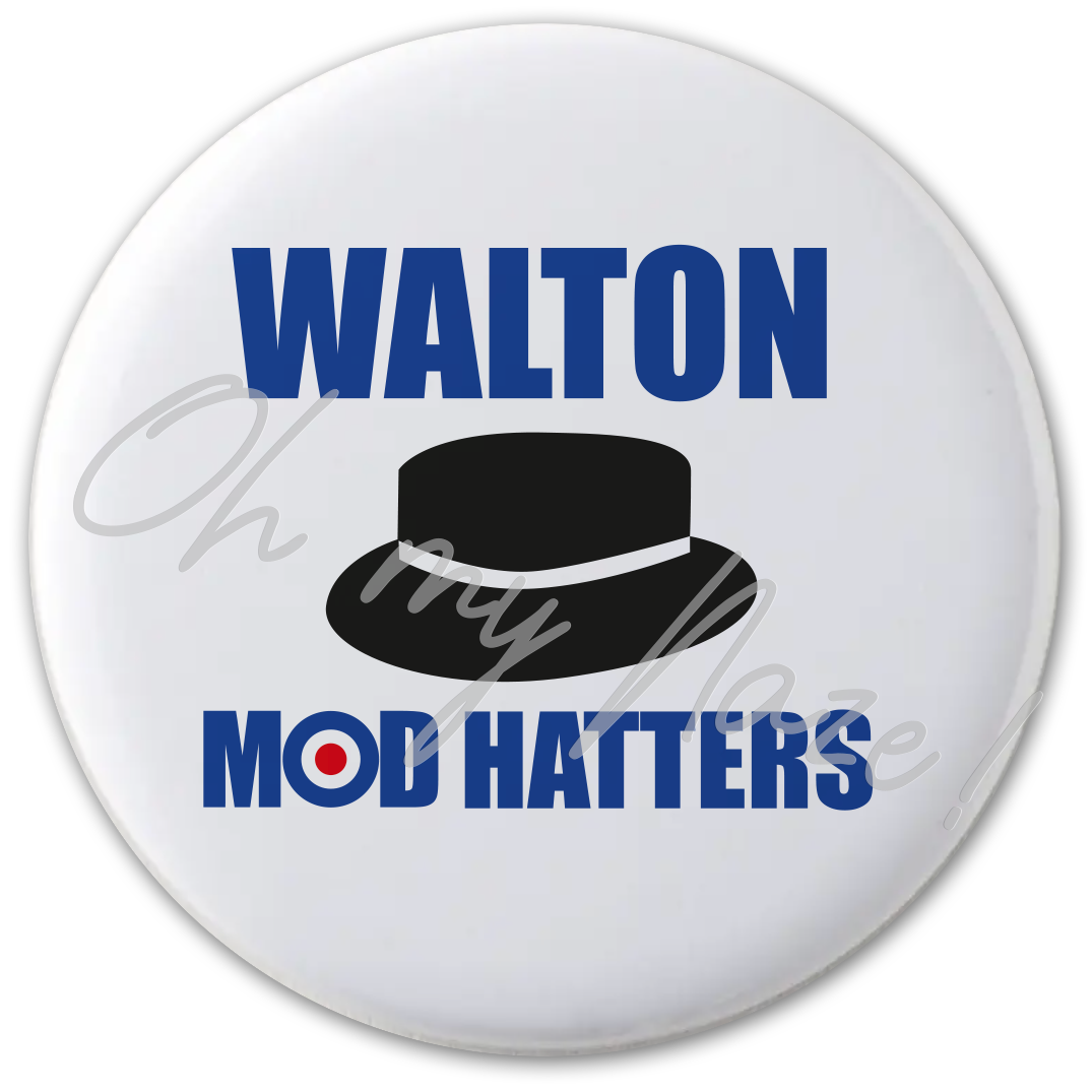 Walton 'Mod' Hatters badge