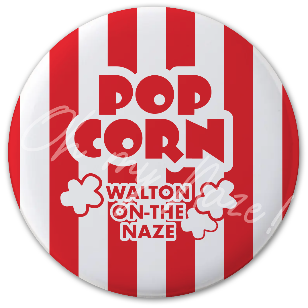 Popcorn badge