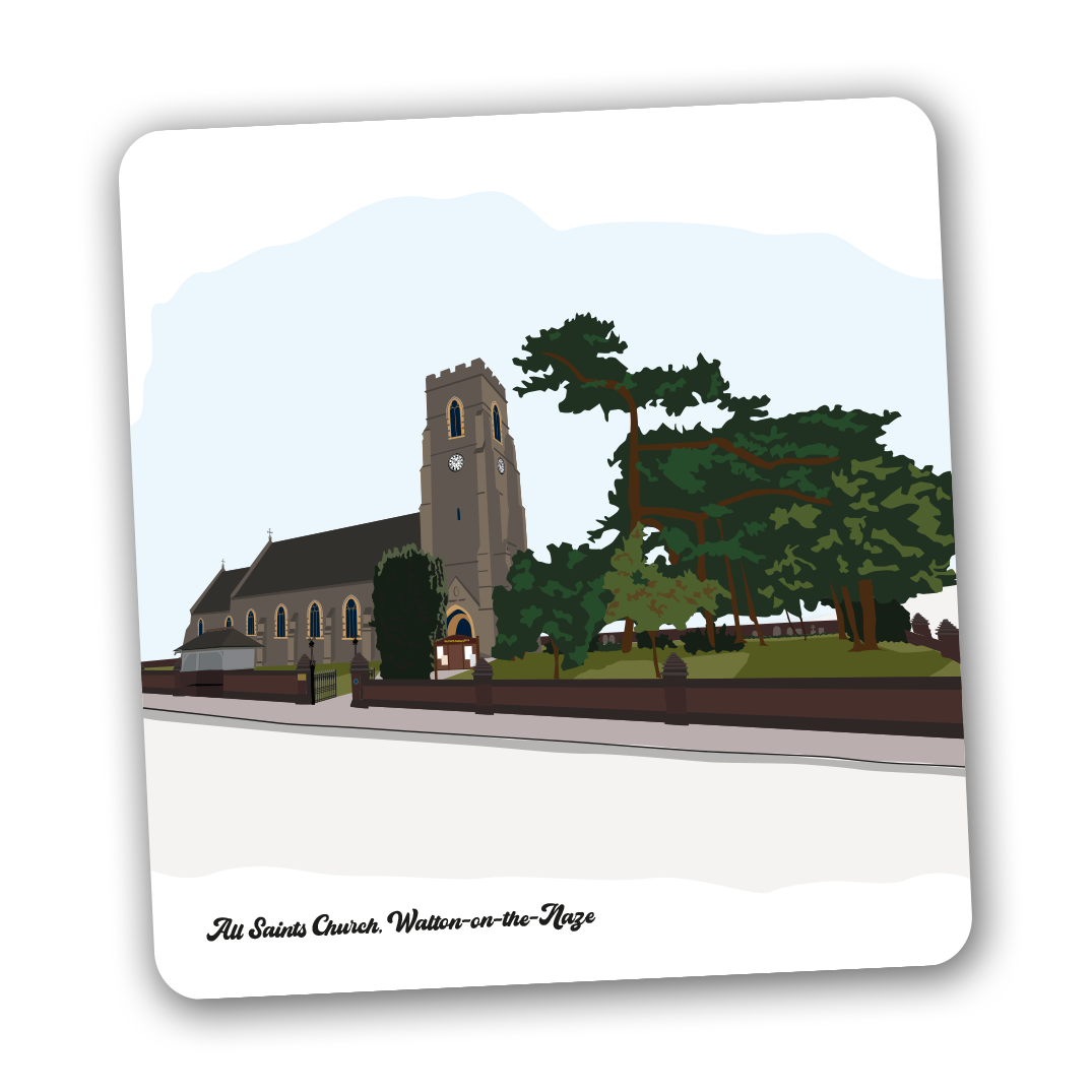 All Saints Church placemat or coaster (Walton Landmarks)