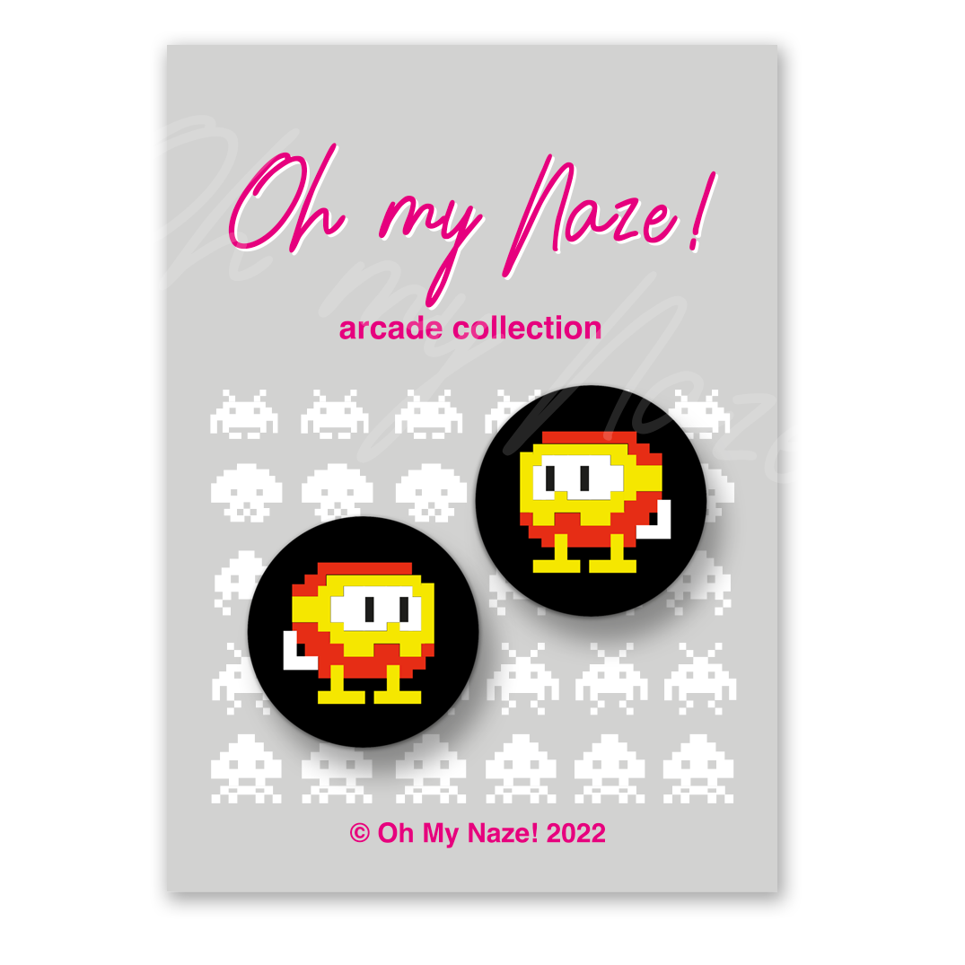 Dig Dug earrings