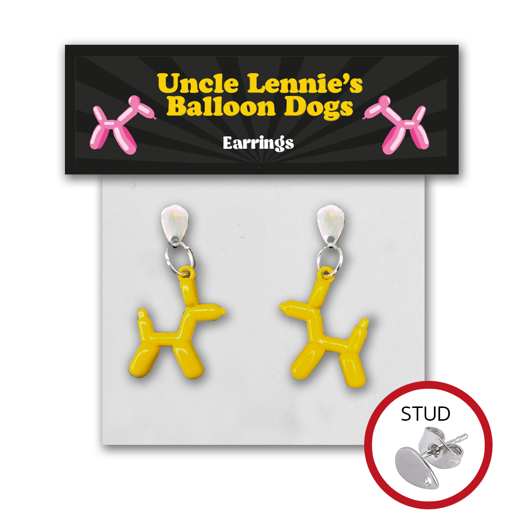 Uncle Lennie's Balloon Dog Earrings