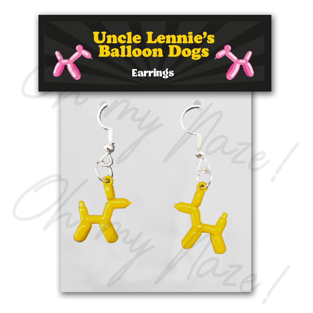 Uncle Lennie's Balloon Dog Earrings