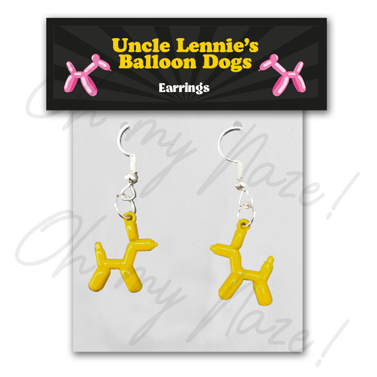 Uncle Lennie's Balloon Dog Earrings