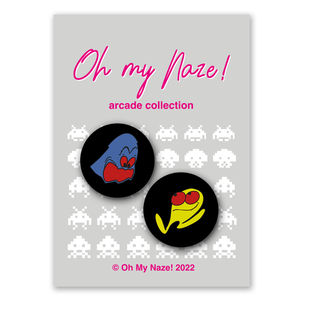 Pac Man earrings