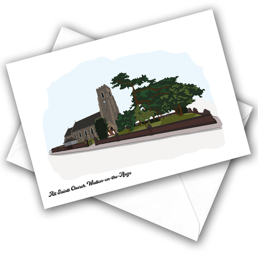 All Saints Church greeting card (Walton Landmarks)