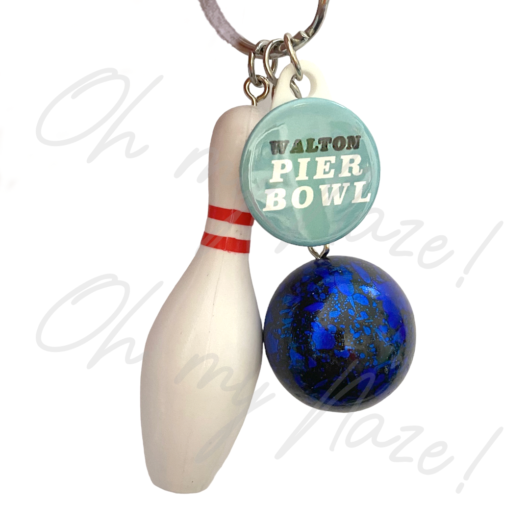 Walton Pier Bowl - Bowling Pin keyring