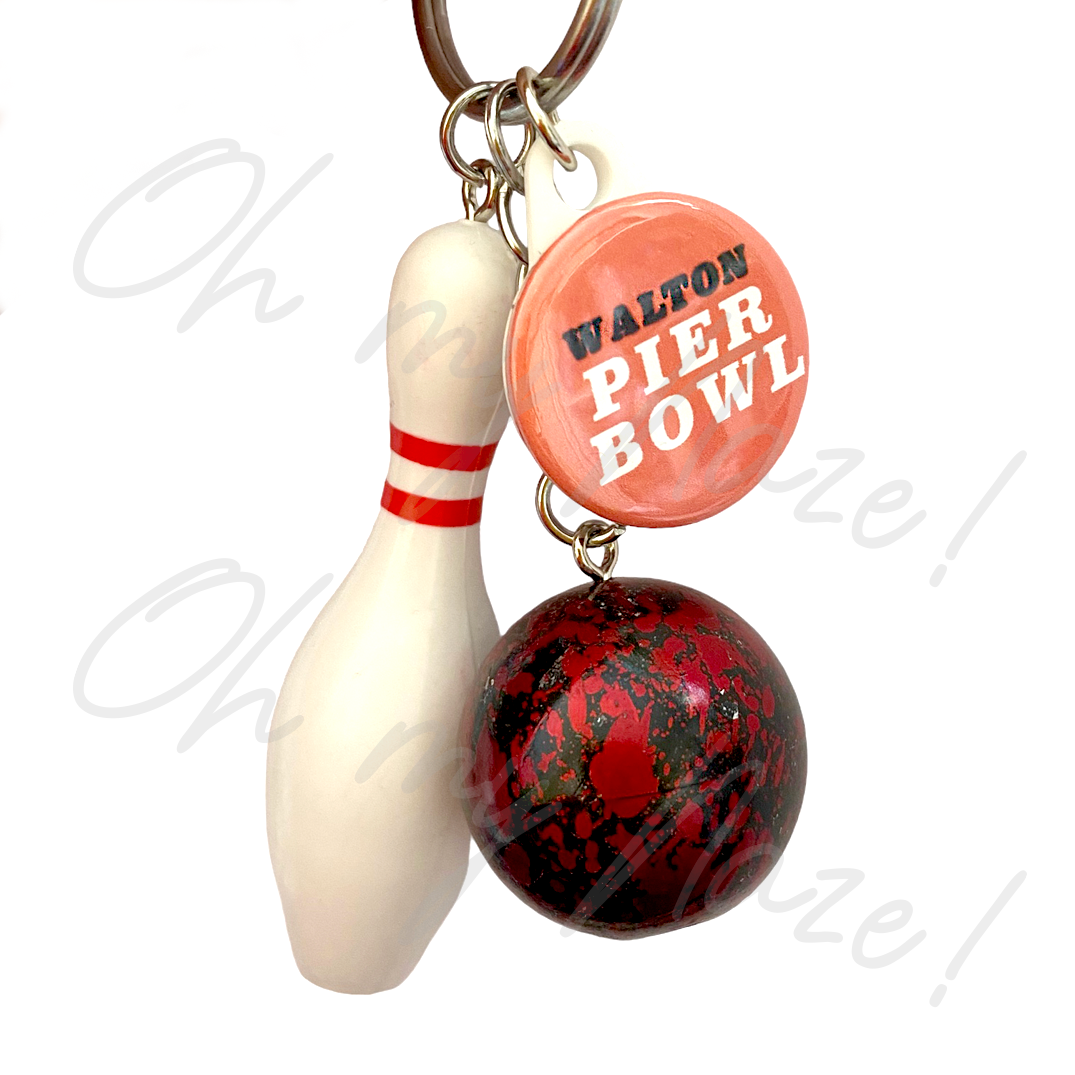 Walton Pier Bowl - Bowling Pin keyring