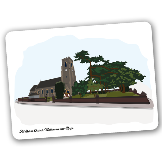 All Saints Church placemat or coaster (Walton Landmarks)