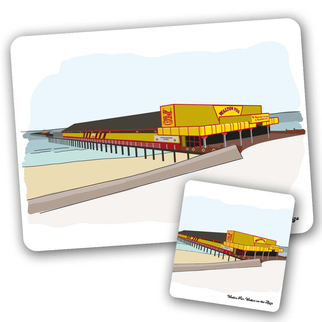 Walton Pier placemat or coaster (Walton Landmarks)